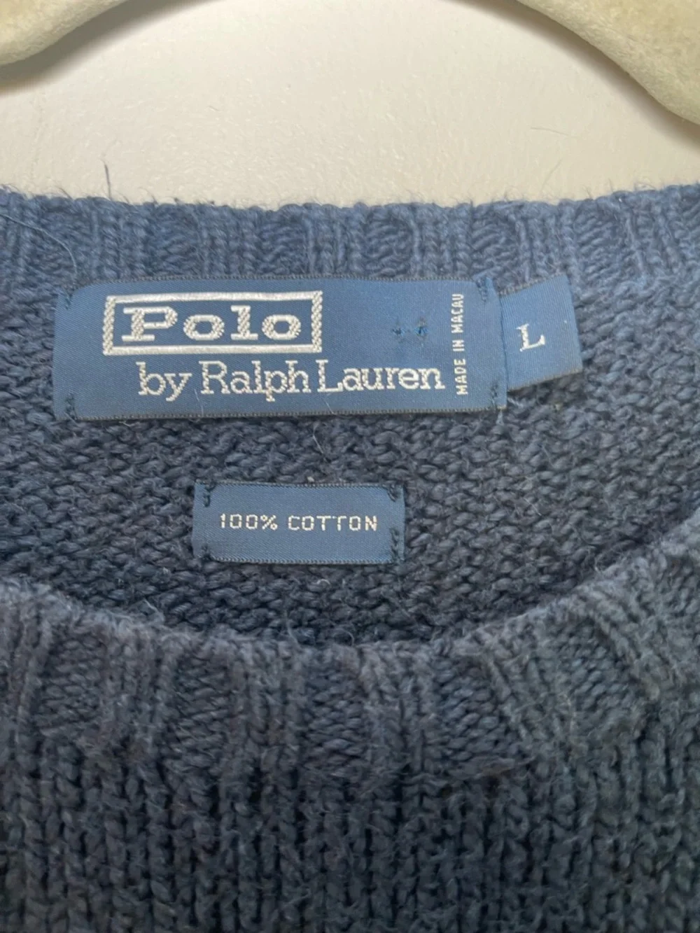 Ralph Lauren Crewneck Sweater in Navy Blue - Picture 4 of 6